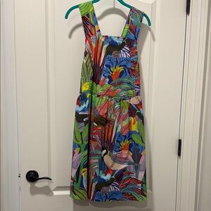 Anthropologie Tropical Print Dress